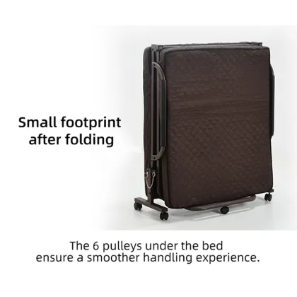 Invisible Fold Metal Bed for Lunch Break and Leisure