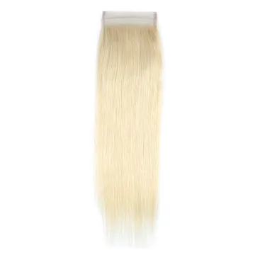 Wholesale 613 Blond 4*4 Lace Closure, Brazilian Body Wave Virgin Remy Human Hair Lace Closure