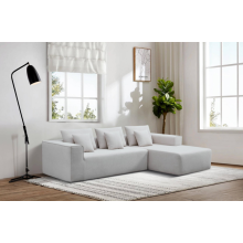 Conjunto de sofá de forma L comprimida