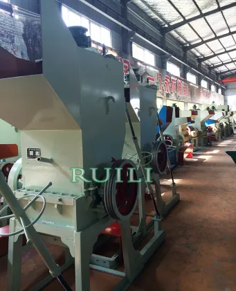 PET bottle crushing recycled plastic chips machines