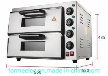 3kw Electric Baking Oven 3000W Pizza Oven 2 Decks 2 Trays Electric Oven