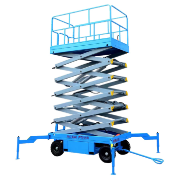 LICHMACH Factory Supply Construction Scissor Lifts with Stabilizer Legs at Best Prices
