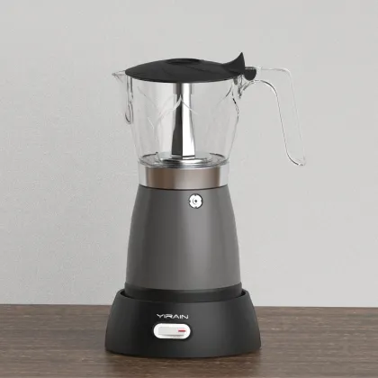 Electric Italy Espresso Maker Aluminum Geyser 6 Cup Handheld Vietnamese Coffee Brewer