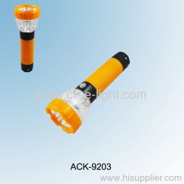 4+4 Led Rechargeable Flashlight Camping Lantern Ack-9203(p7988-1b) 