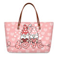 Women Valentine Tote Bag With Logo Print