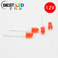 5mm LED punane 12V 20mA integreeritud takisti