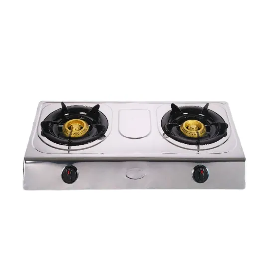 Stabilize Blue Flame Stainless Steel Body Gas Cooker Dual Burner Cooktops Gas Stove For Home Kitchen
