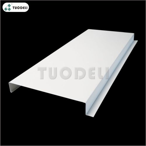 Système de plafond linéaire fermé en forme de H en aluminium