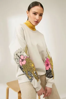 Womens Pullover Embroidery Sweatshirts Top