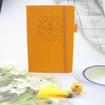 Custom Multicolor A5 Leather Diary - Personalized Notebook