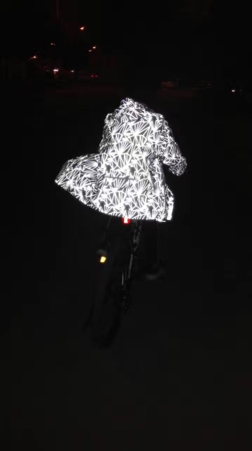 Reflective jacket with reflective material