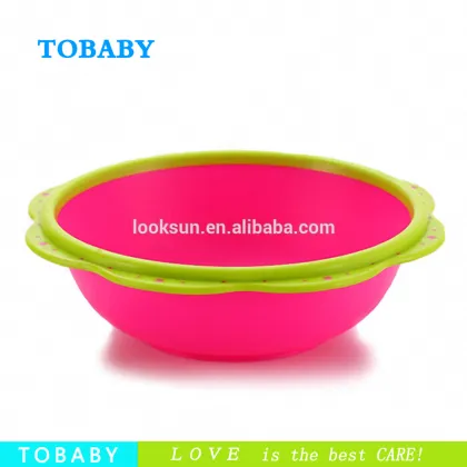 PP plastic colorful baby wash basin/wash bowl