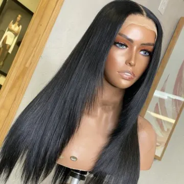 Brazilian Wigs With Closure 4X4 5X5 6X6 Straight Human Hair Closure Wigs Transparent Hd Lace Closure Wig