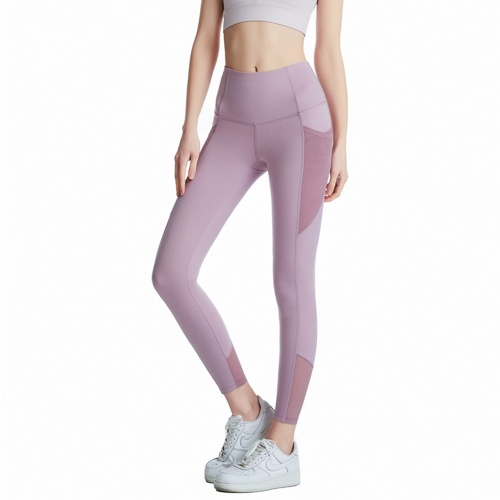 leggings da yoga con tasche a rete per le donne