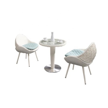 Outdoor Rattan Dining Set for Garden, Patio, and Villa - Waterproof Aluminium Chairs and Tables