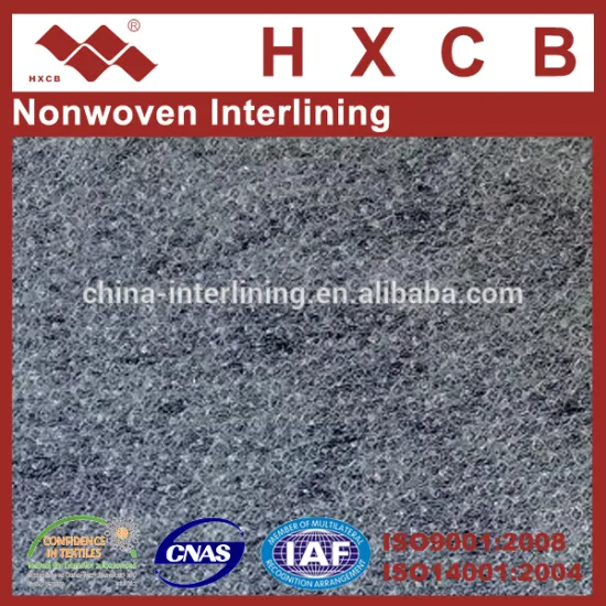 (6030WG)50%Polyester&50%Nylon Waterproof Fusible Nonwoven Interfacing&Interlining Fabric