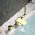 SHAMANDA Waterfall Bathtub Faucet Set with Sprayer