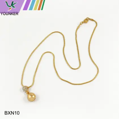 women simple necklace three layers necklace