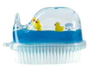 Whale-Shaped Clothes Washing Brush with Various Floaters Inside