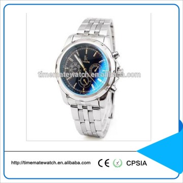 M19 Business Automatic Watch Man,Three Eyes Automatic With Leather Strap