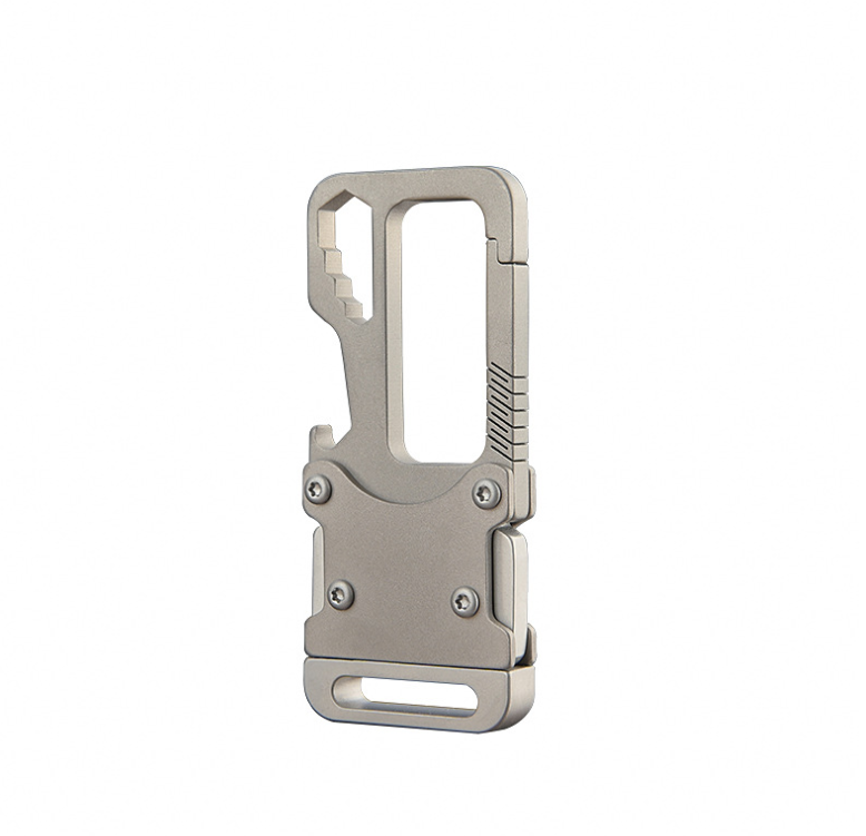 Durable Titanium Alloy Multifunctional Keychain for Outdoor