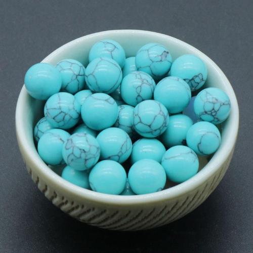 Turquoise 8MM Stone Balls Home Decoration Round Crystal Beads