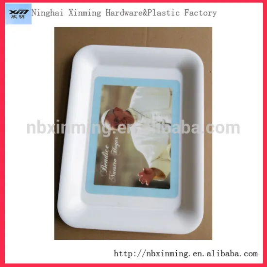 Rectangle Plastic custom printed serving tray