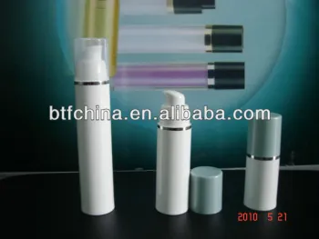 30ml white plastic cosmetic bottle