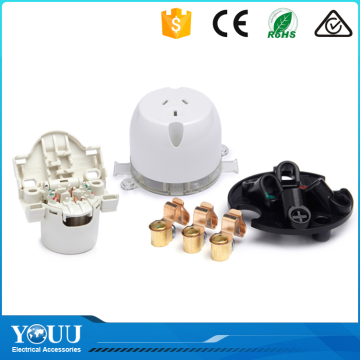 YOUU Australian Surface Mounting Saa Approval Single Socket Plug Switch Base 250V 10A