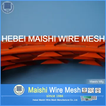 Galvanised + Powder Coating CONCERTINA RAZOR BLADE