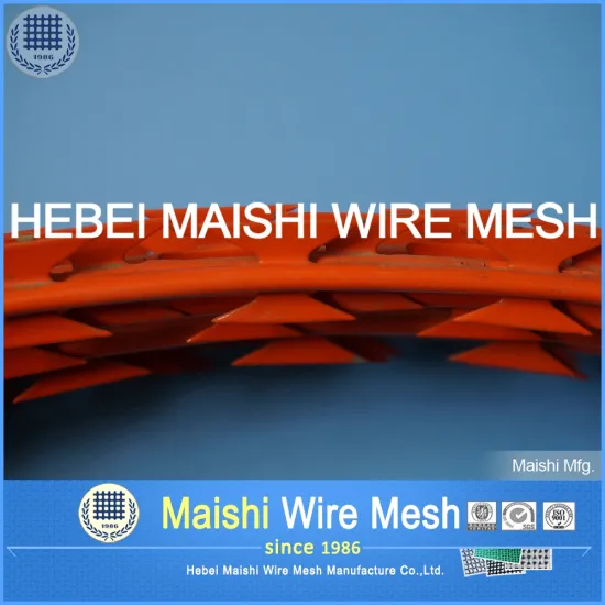 Galvanised + Powder Coating CONCERTINA RAZOR BLADE