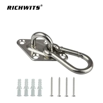 rigging hardware stainless steel 304 swing ceiling hook with carabiner for punching bag