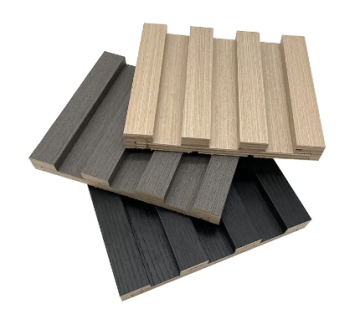 Gandum kayu MDF panel dinding bergalur dengan E0
