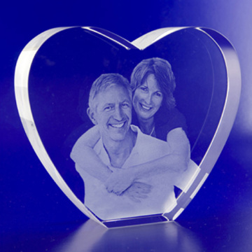 crystal glass photo frame