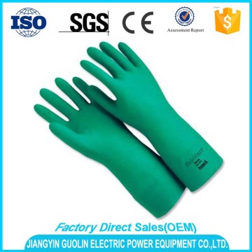 disposable green safety cuff custom latex gloves medical