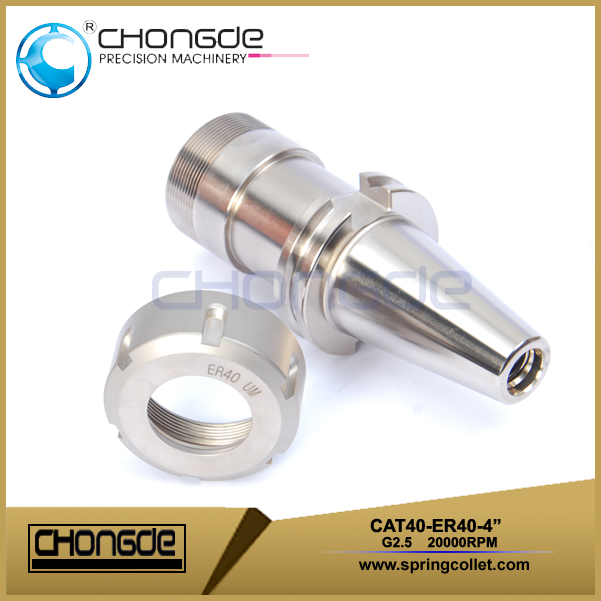 CAT40-ER40-4 &quot;حامل أداة آلة Collet Chuck CNC