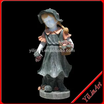 Outdoor Garden Stone Marble Children Statue