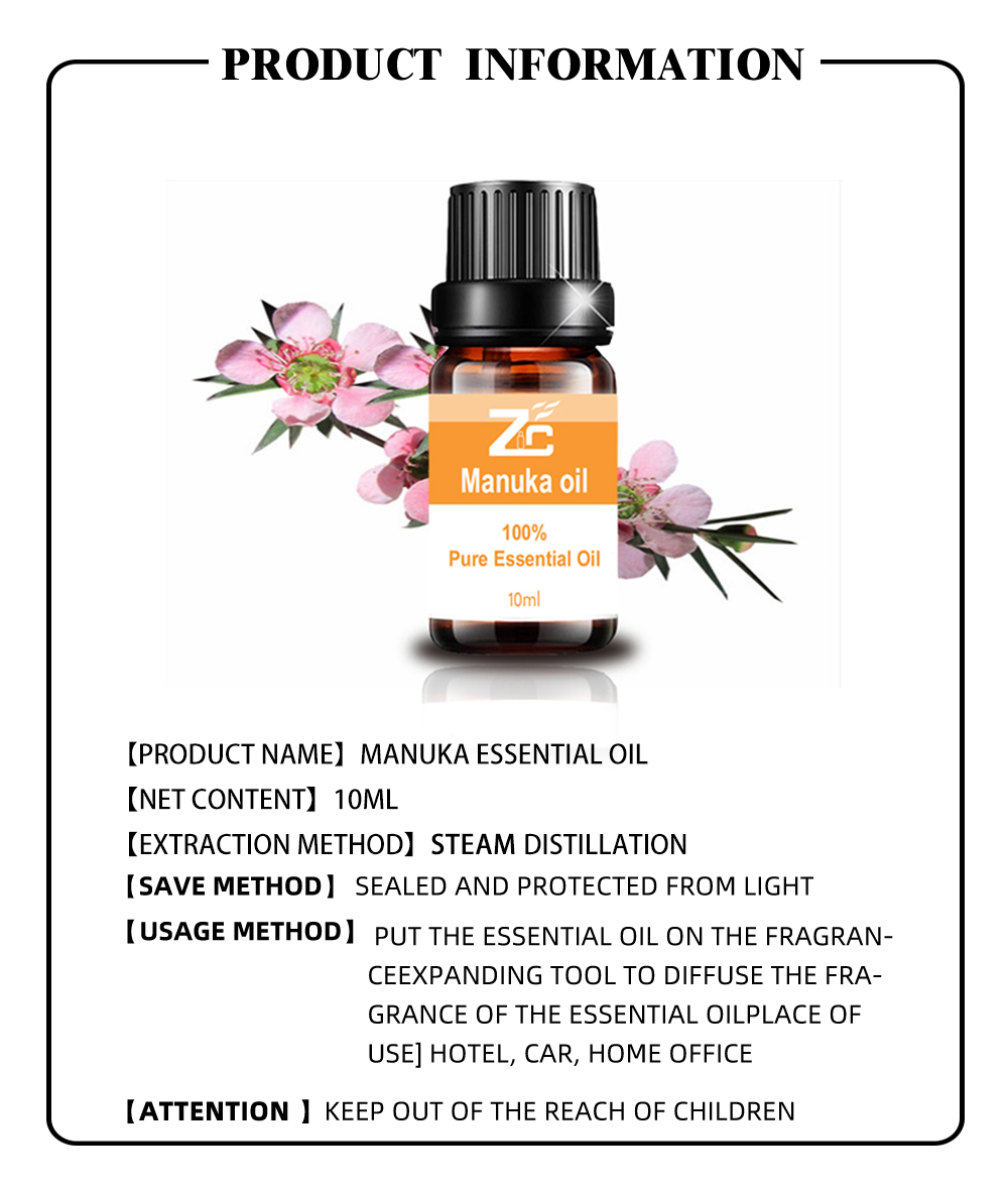 100% Pure Natural Manuka Essential Oil for Aromatherapy