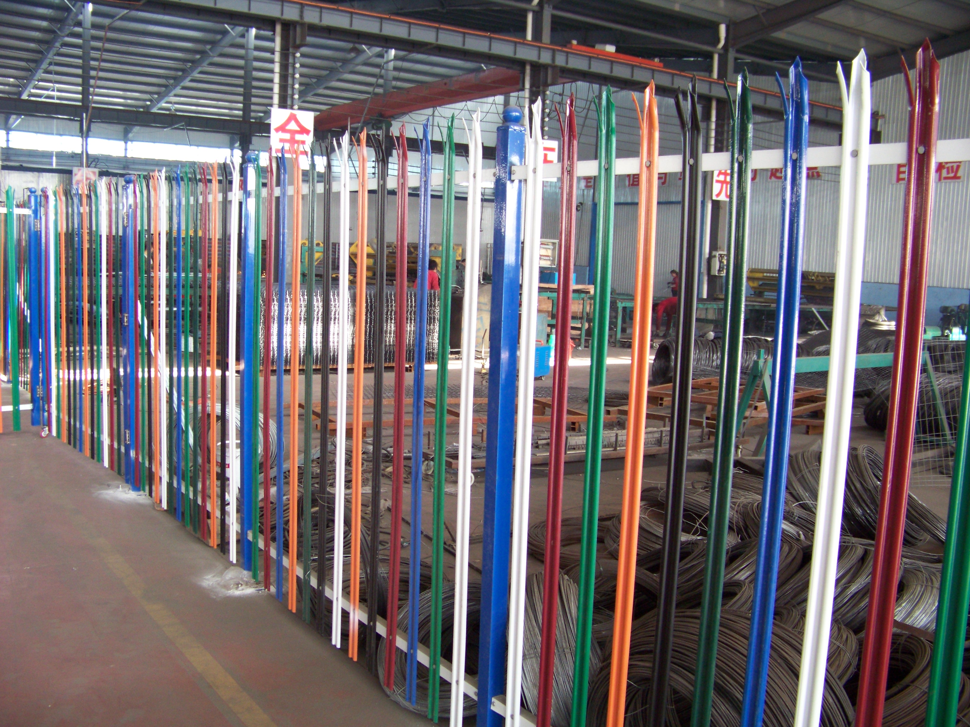 Steel Palisade Fence Metal Galvanized