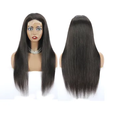 Wholesale 150 Density 4*4 Lace Closure Human Hair Wigs Straight Brazilian Virgin Hair Transparent Lace Closure Human Hair Wigs