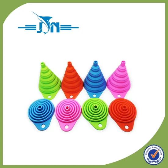 Food Grade Silicone Collapsible Funnel/ Folding Funnel for Liquid Transferdrinking cup
