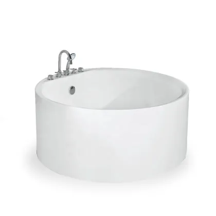 IMPERO Round Spar Bathtub: Big Beige Massage Bathtub Brand
