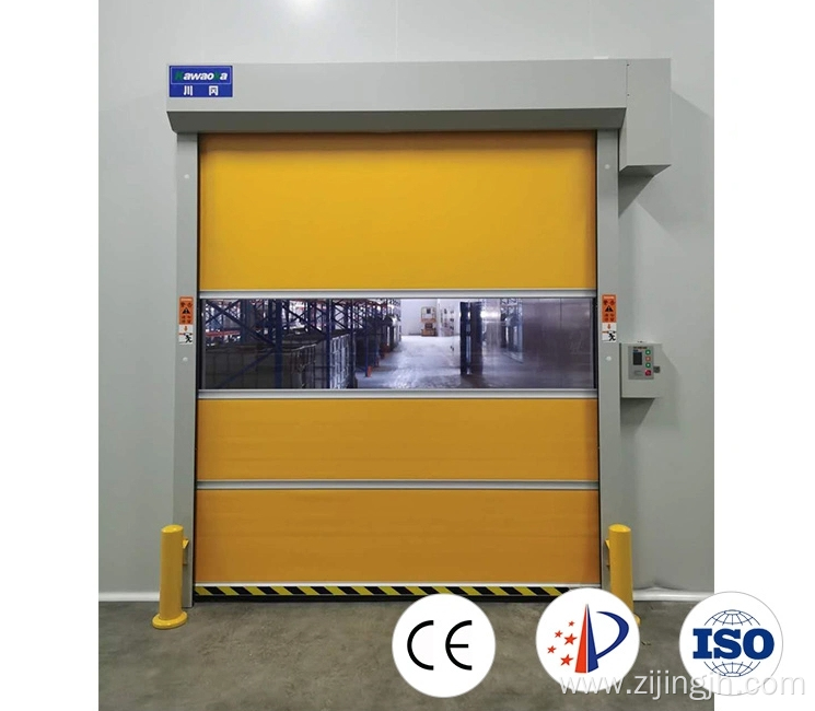 Stainless Steel Frame PVC Rapid Rolling Door