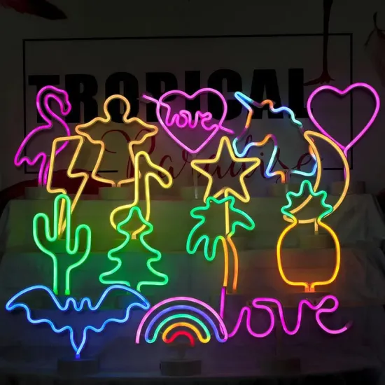 Colorful USB Powered Bar Neon Light for Shop Window and Wall Decor