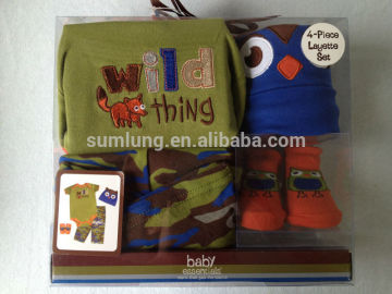 Camouflage Baby Gift Box Children Clothing Sets Newest Design with owl and dog