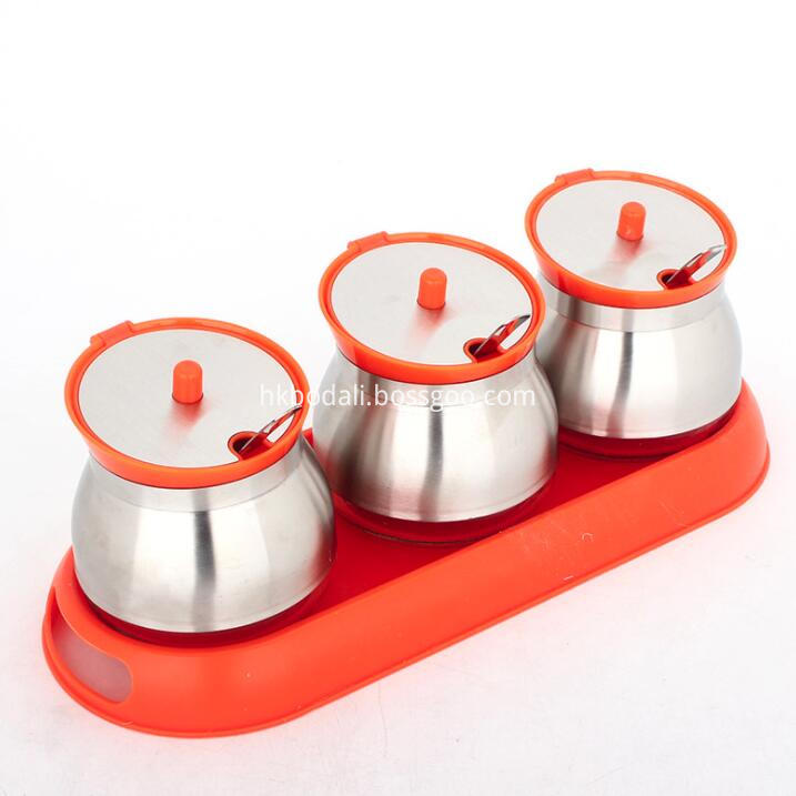 Stainless Steel Spice Jar Set