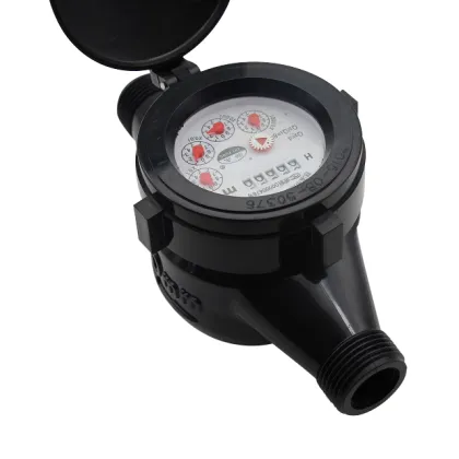 International Market Price ABS Plastic Water Meter with Multi-Flow Rotor and ABS Plastic Case