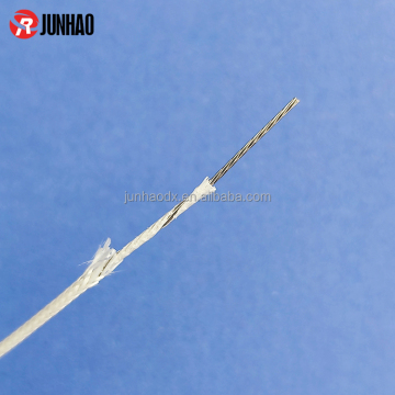 Fil tressé de mica 20AWG-26AWG avec isolation en fibre de verre: fil résistant à haute température