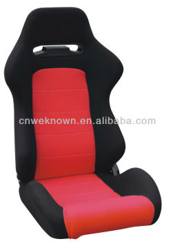 Reclinning racing car seat