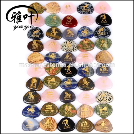 Engraved Semi-precious Stones Custom Inspirational Words Stones Wholesale